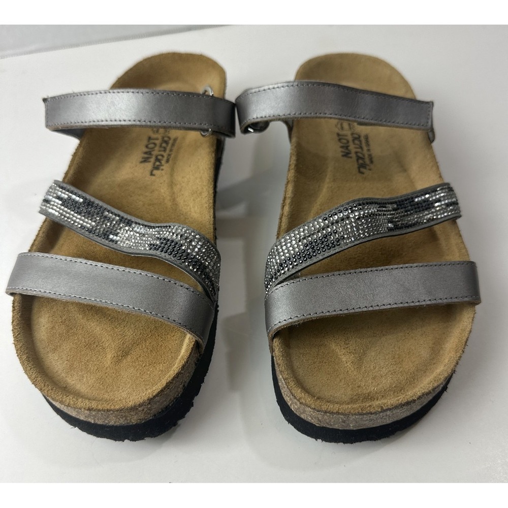 NAOT Rhinestone Embellished Columbus Strappy Sandals Size 40 Women's US 9 EUC - Picture 3 of 16